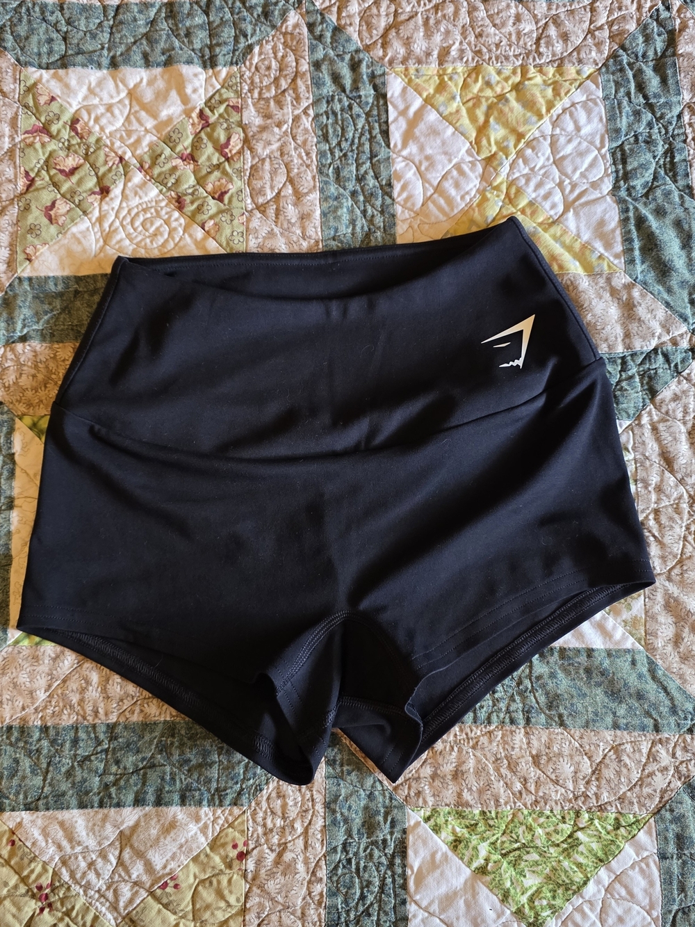 Gymshark Black High-Rise Bike Shorts